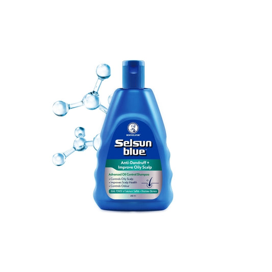 Selsun Blue (Advanced Oil Control) Anti-Dandruff & Scalp Care Shampoo 200ml