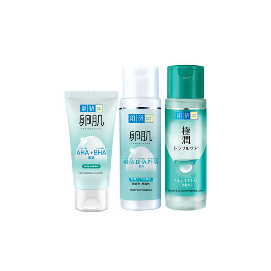 Hada Labo AHA BHA 3 Step Set- For Oily / Acne Prone Skin