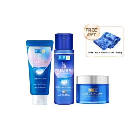 Hada Labo Premium Whitening Rich Set - Normal/Dry/Dehydrated Skin