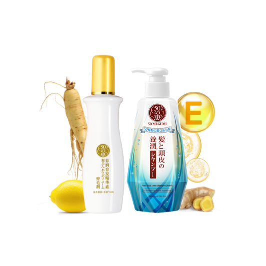 50 MEGUMI Women 2 step Regime Set - FOR NORMAL / OILY HAIR