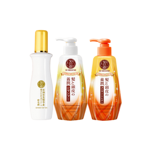 50 MEGUMI Women 3 step Regime Set for Dry & Damaged Hair