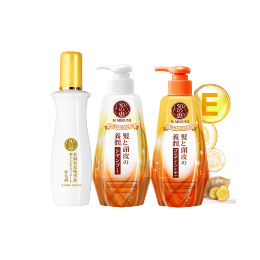 50 MEGUMI Women 3 step Regime Set for Dry & Damaged Hair