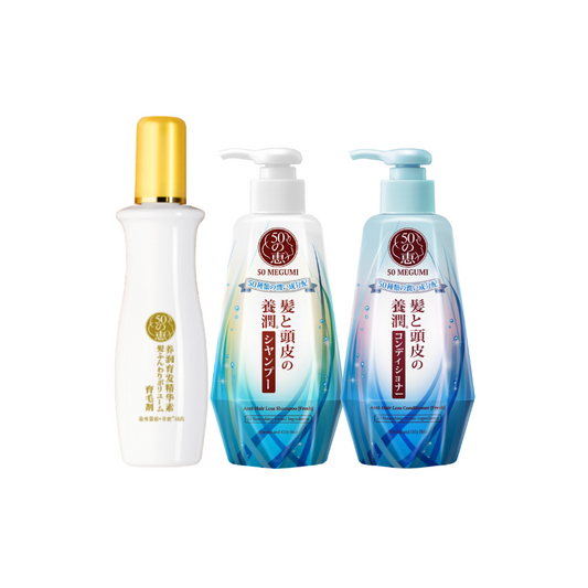 50 MEGUMI Women 3 step Regime Set for Normal & Oily Hair