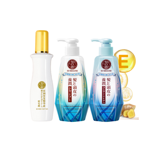 50 MEGUMI Women 3 step Regime Set for Normal & Oily Hair