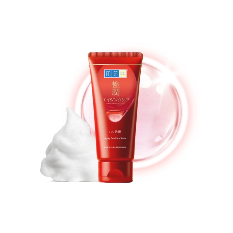Hada Labo Aging Care Face Wash 100g element background packshot