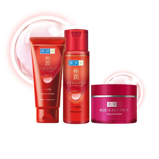 Hada Labo Aging Care Trio Set element background packshot
