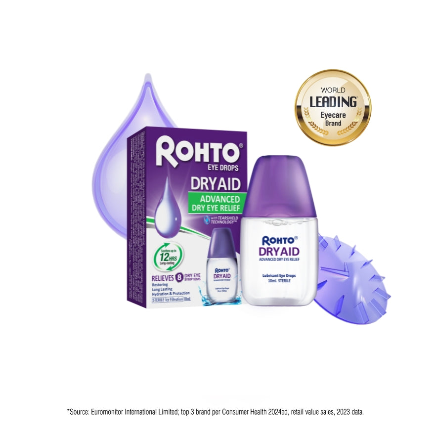 Rohto Advanced Dry Aid Eye Drops 10ml award packshot