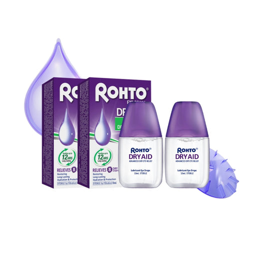 Rohto Advanced Dry Aid Eye Drops 10ml twin packshot