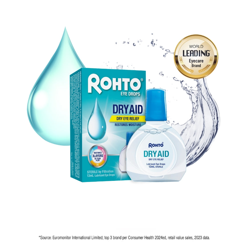 Rohto Dry Aid Eye Drops 13ml award packshot